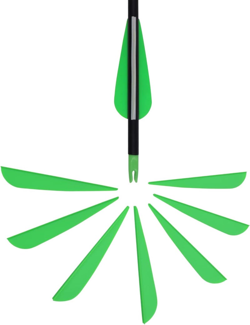 TY Archery 3 Inch Arrow Fletching Vanes Plastic Feather for DIY Archery Hunting Targeting Arrows(Pack of 50) - Image 4